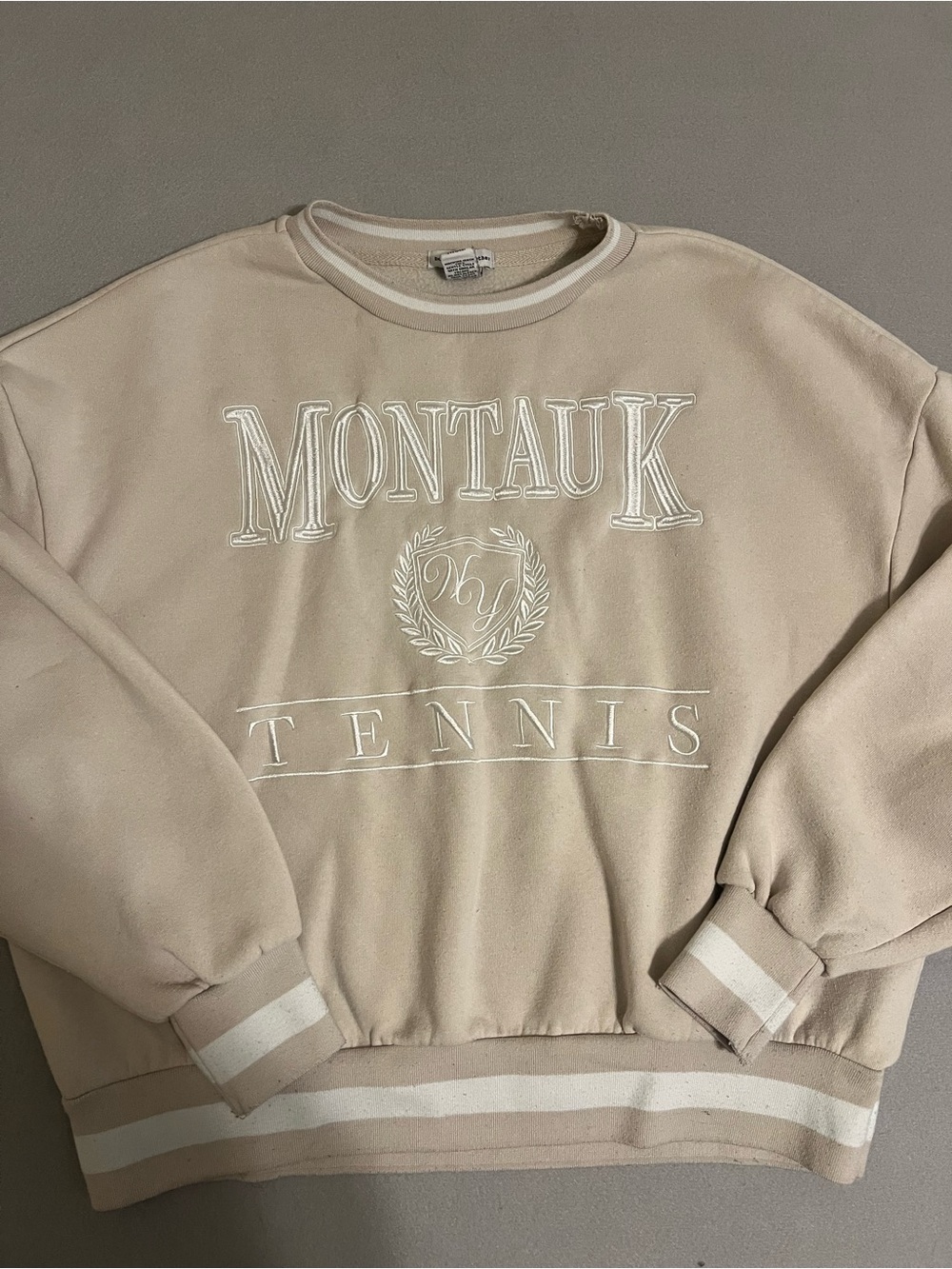 Montauk Tennis Crewneck Sweatshirt - Cream